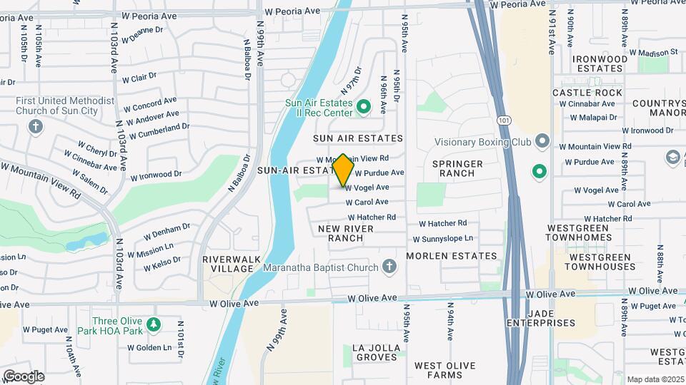 9661 W Vogel Ave Map and Location Details