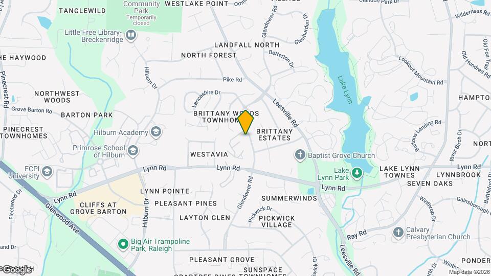 6917 Glendower Rd Map and Location Details