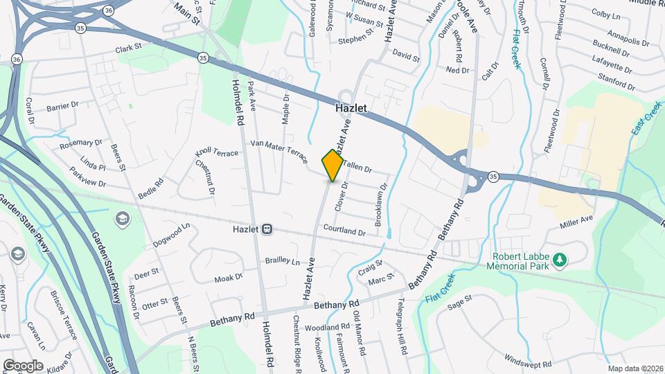 93 Hazlet Ave Map and Location Details