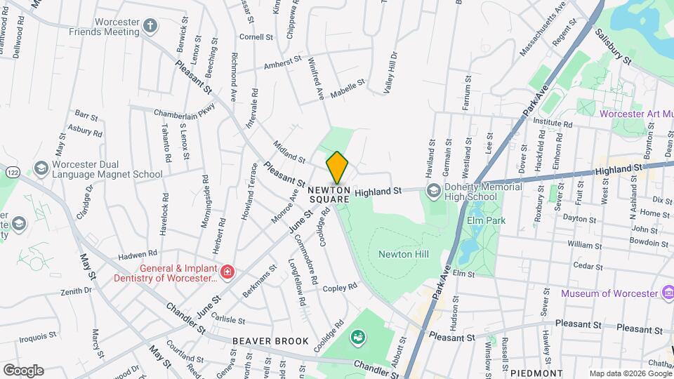 338 Highland St, Unit 340 1st Map and Location Details