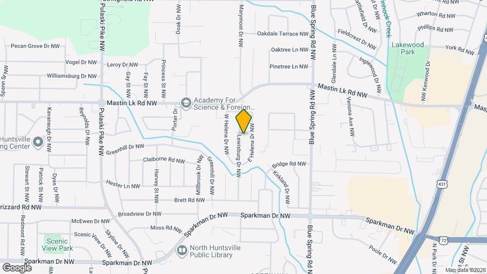 3214 Lewisburg Dr NW Map and Location Details