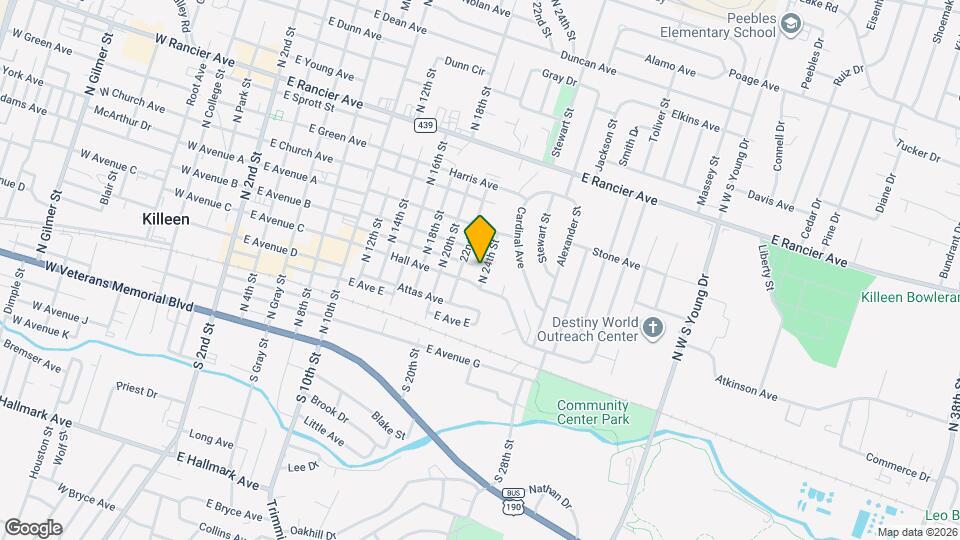 507 N 24th St Map and Location Details