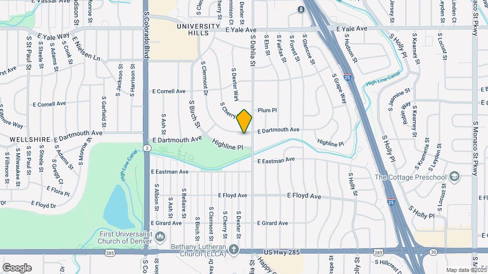 4760 E Dartmouth Ave Map and Location Details