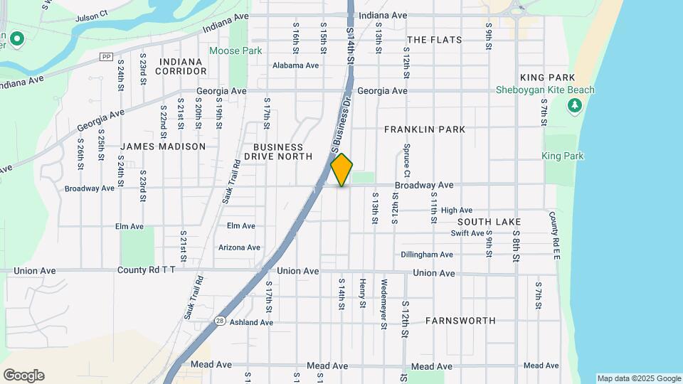 1708 S 14th St, Unit 1708 Map and Location Details