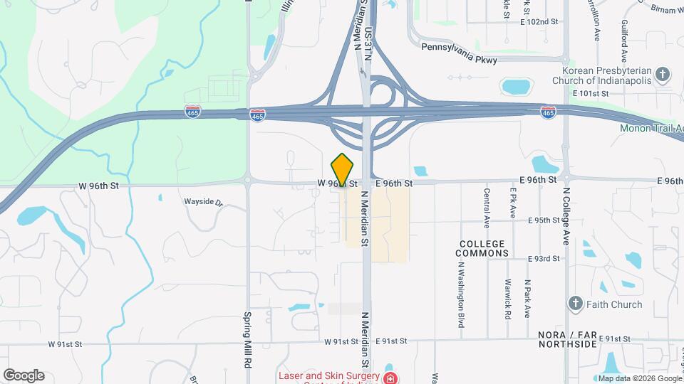 9540 Park Meridian Dr Map and Location Details
