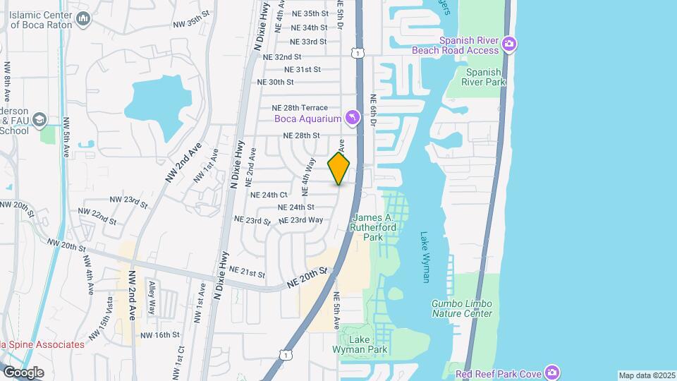 2472 NE 5th Ave Map and Location Details