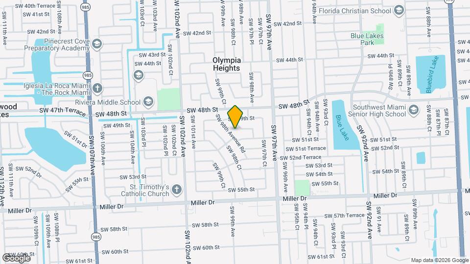 5025 SW 98th Avenue Rd Map and Location Details