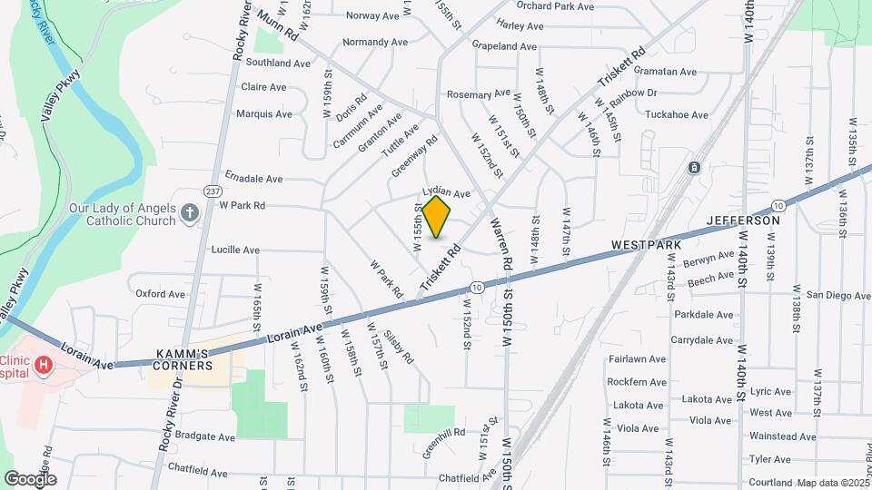 15334 Triskett Rd Map and Location Details