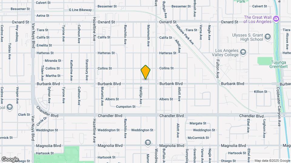 13741 Burbank Blvd Map and Location Details