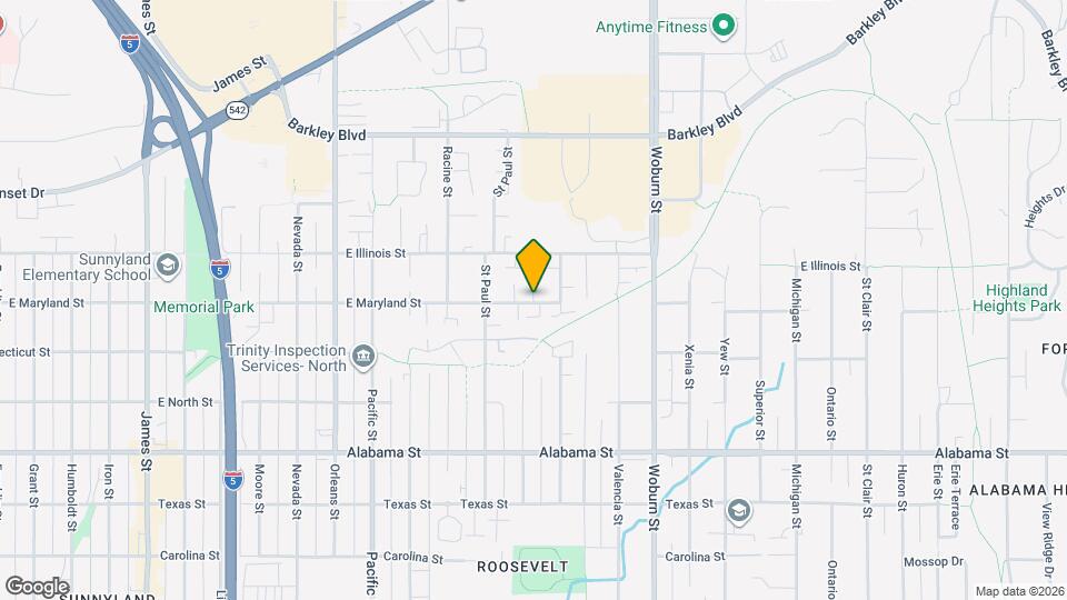 1813 E Maryland St Map and Location Details