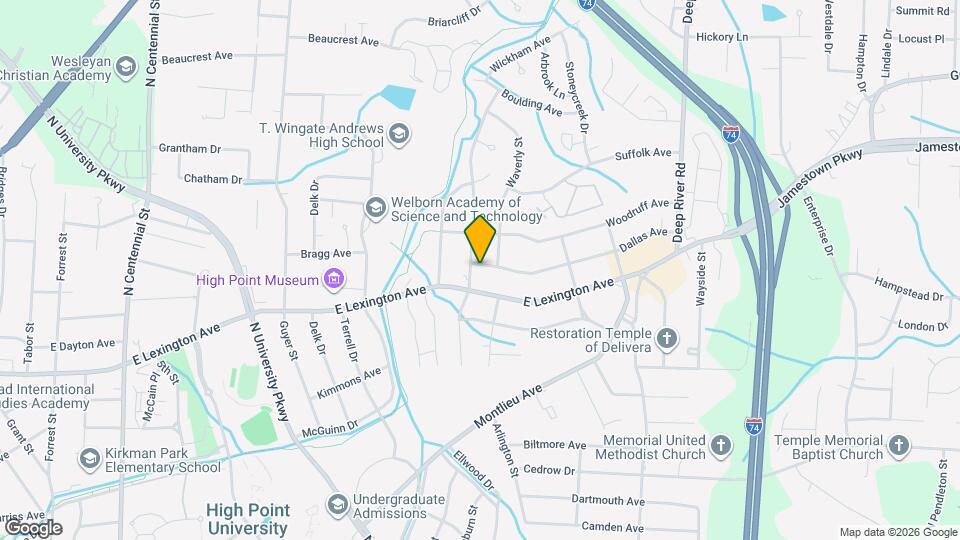 2302 Dallas Ave Map and Location Details