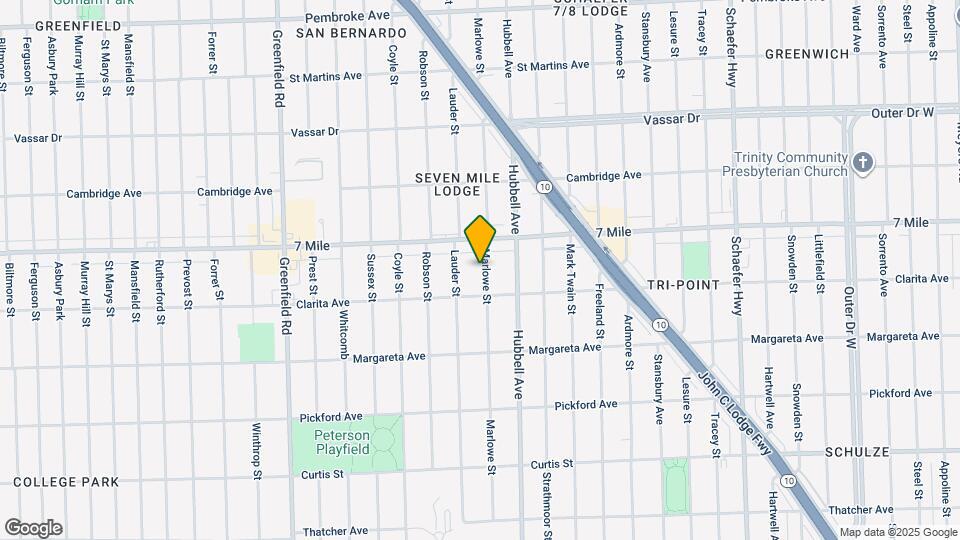 18957 Marlowe St Map and Location Details