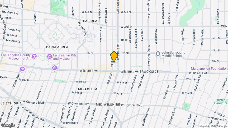 654 S Detroit St Map and Location Details