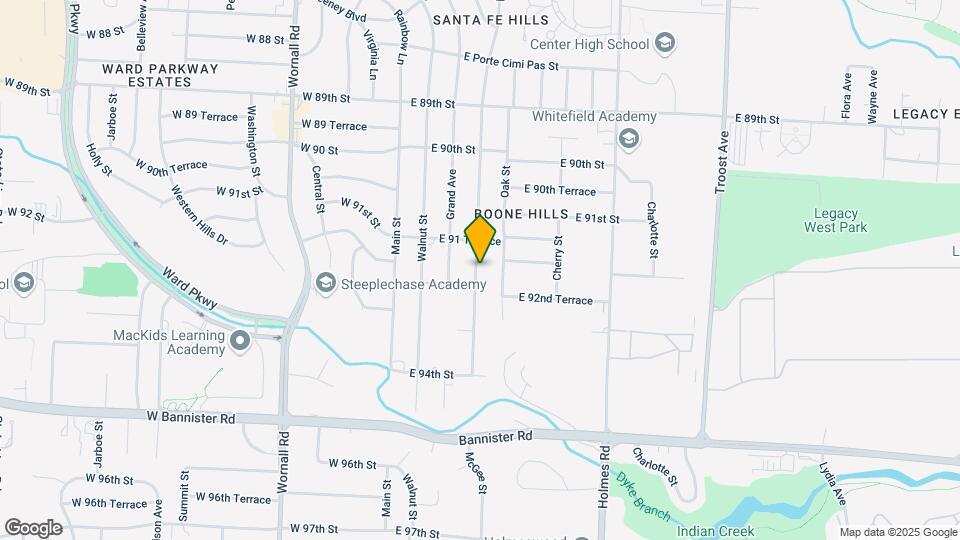 9211 McGee St Map and Location Details