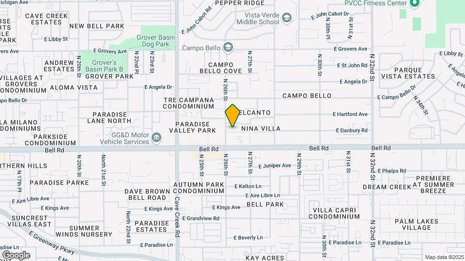 2618 E Danbury Rd Map and Location Details
