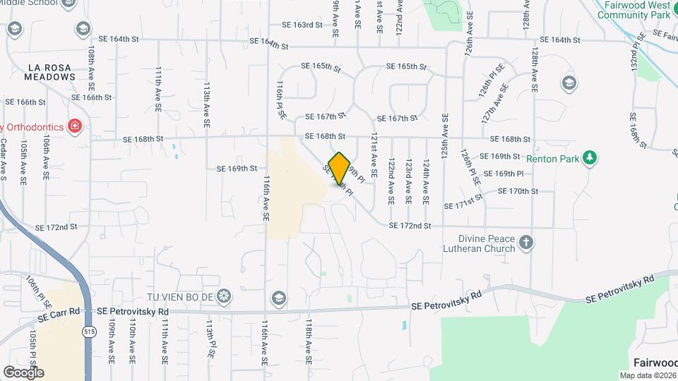 11867 SE 170th Pl Map and Location Details