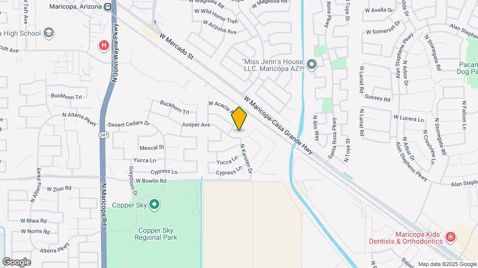 43606 Juniper Ave Map and Location Details