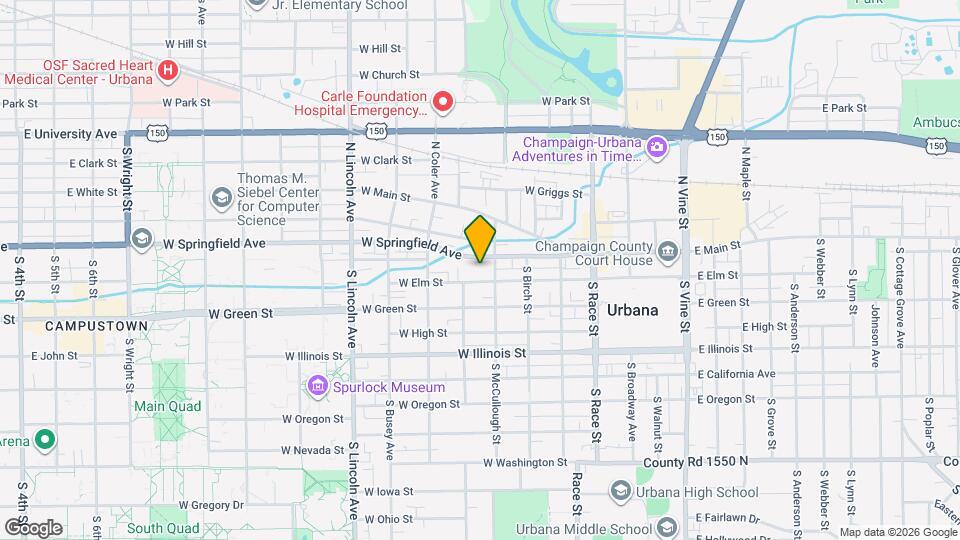 504 W Elm St Mapa y Detalles de la Ubicación