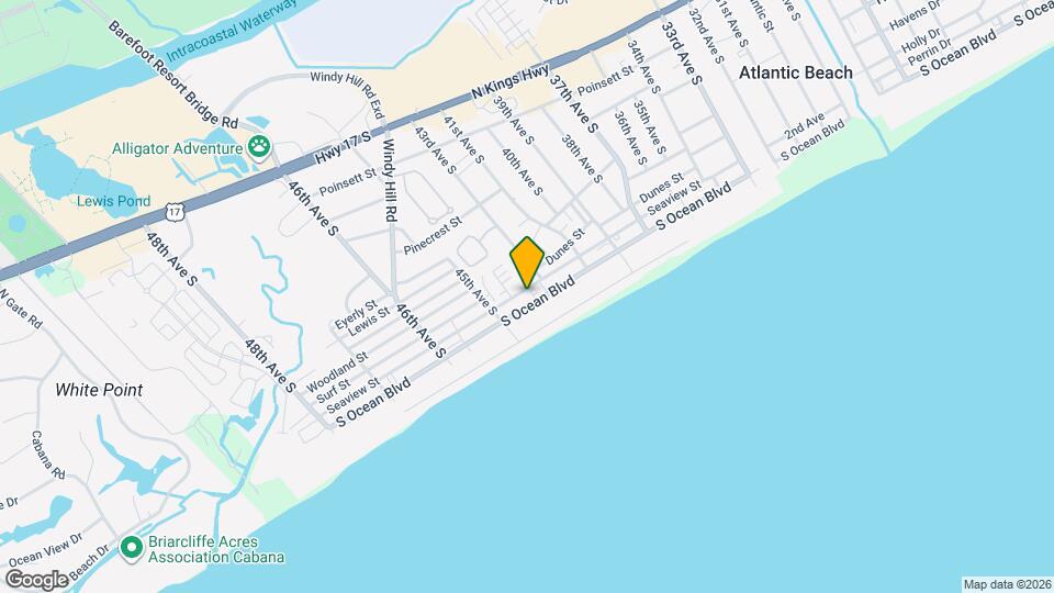 4308 S Ocean Blvd Mapa y Detalles de la Ubicación