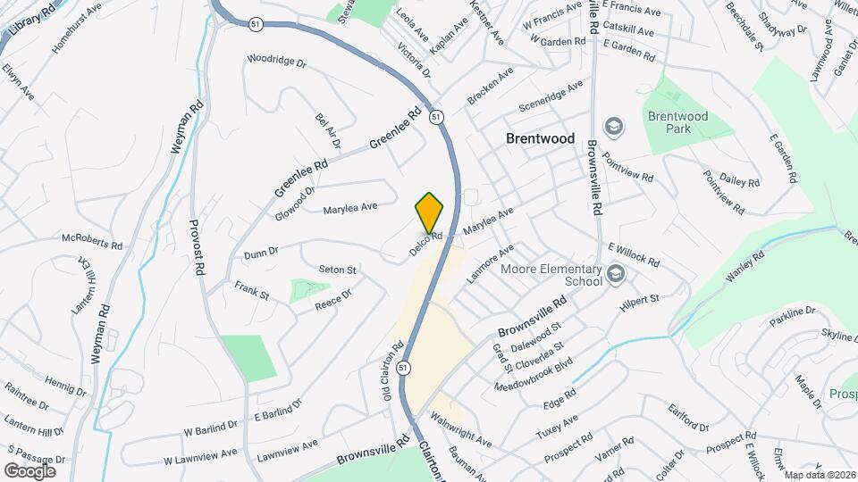 3819 Delco Rd Map and Location Details
