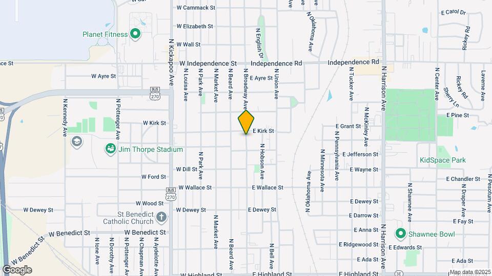 1017 N Broadway Ave Mapa y Detalles de la Ubicación
