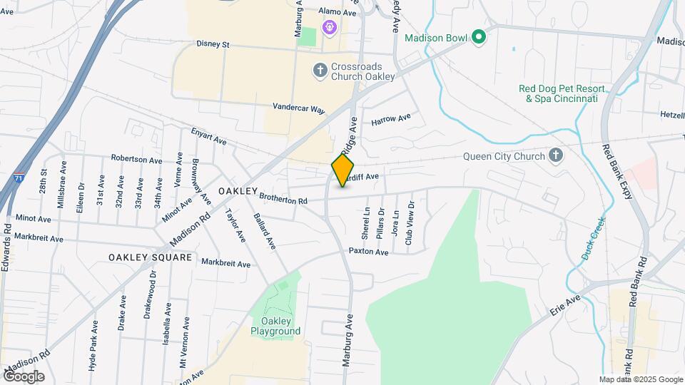 3418 Brotherton Rd, Unit 1 Map and Location Details