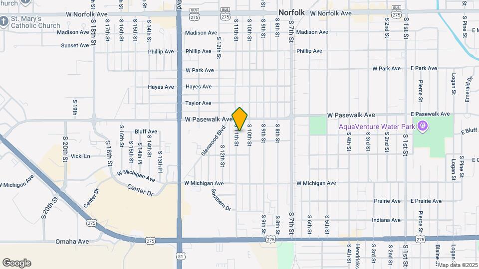 713 S 11th St Map and Location Details