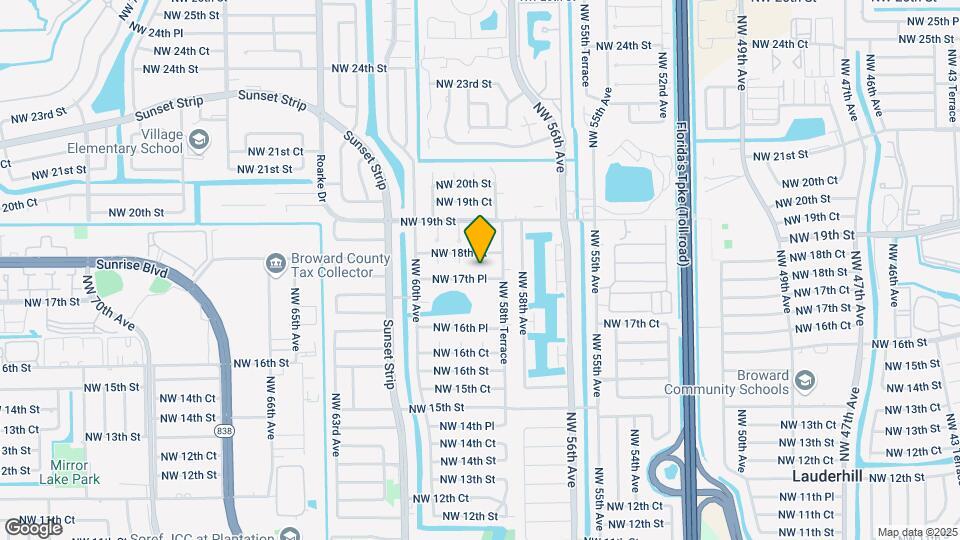 5811 NW 17th Pl Mapa y Detalles de la Ubicación