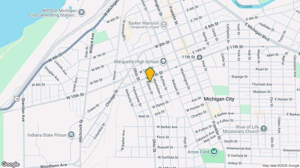 1118 1/2 Elston St Map and Location Details