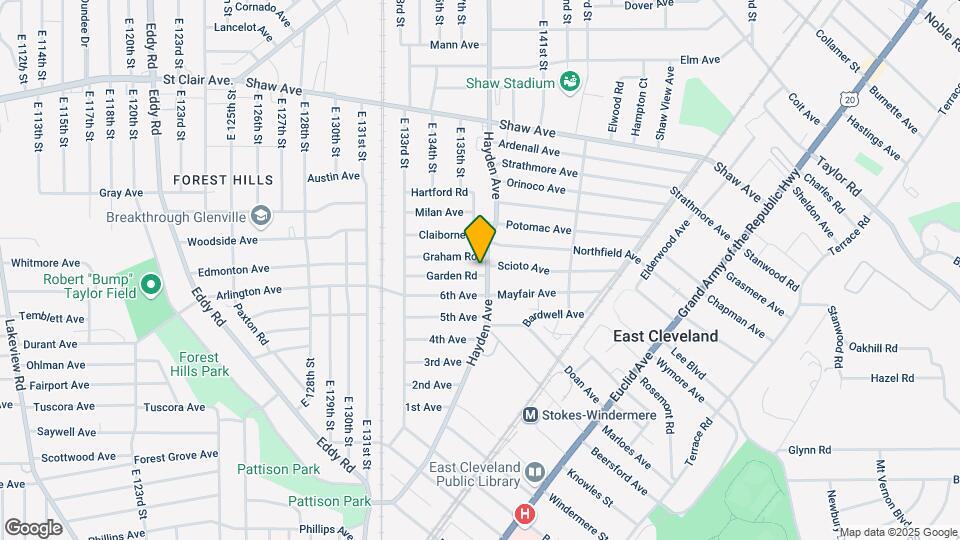 1594 Hayden Ave Map and Location Details