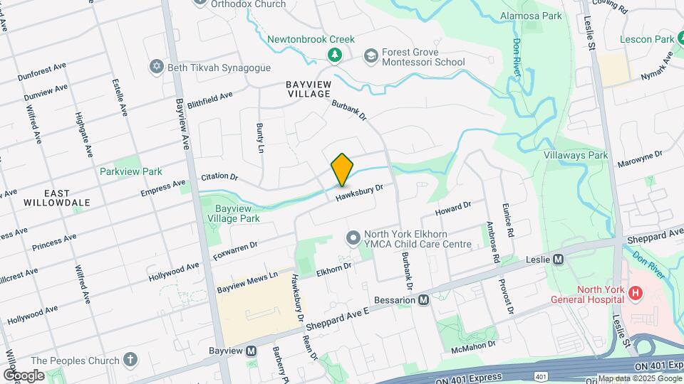 44 Hawksbury Dr Map and Location Details