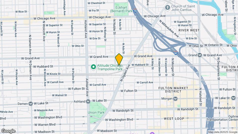 1369 W Hubbard St Map and Location Details