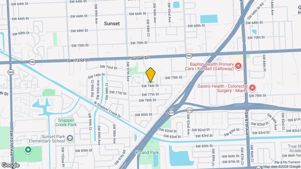 9493 SW 76th St Map and Location Details