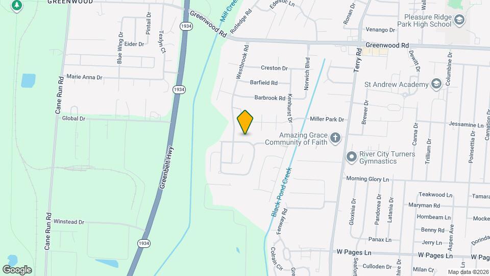 9607 Brooks Bend Rd Map and Location Details