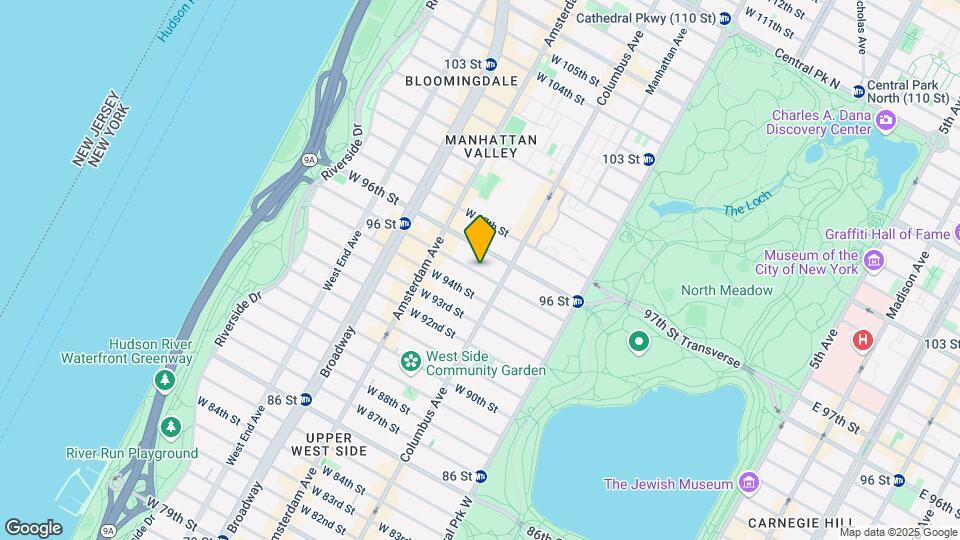 121 W 95th St Mapa y Detalles de la Ubicación