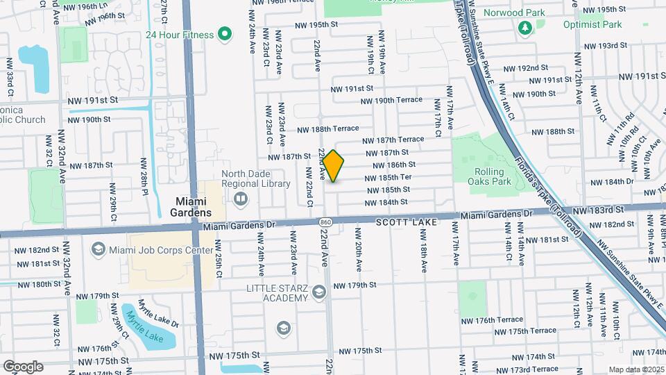 2115 NW 185th St Map and Location Details