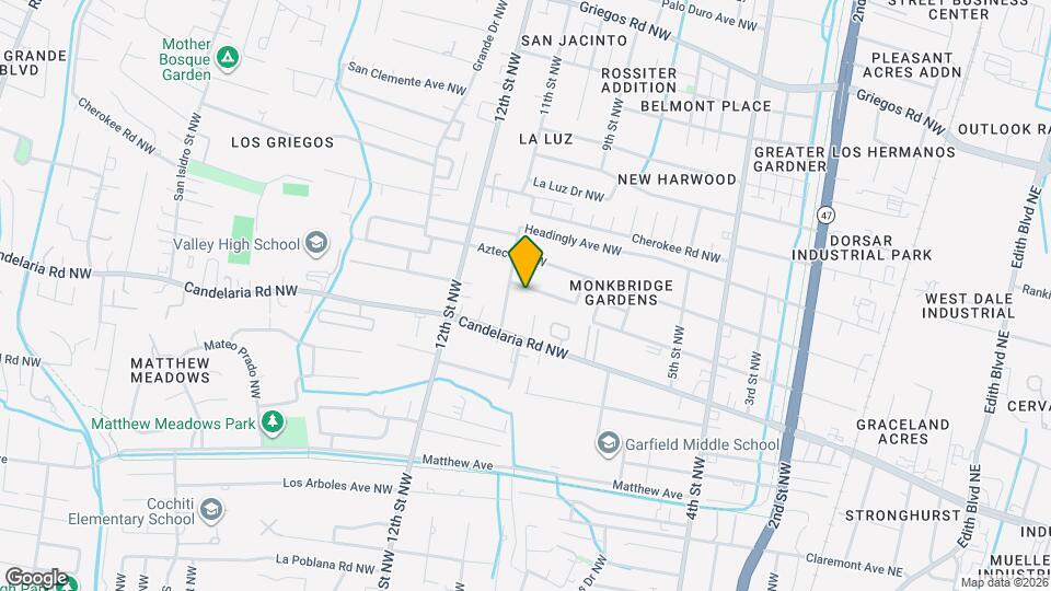 1006 Alta Monte Ave NW Mapa y Detalles de la Ubicación