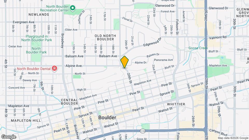 2461 20th St Map and Location Details