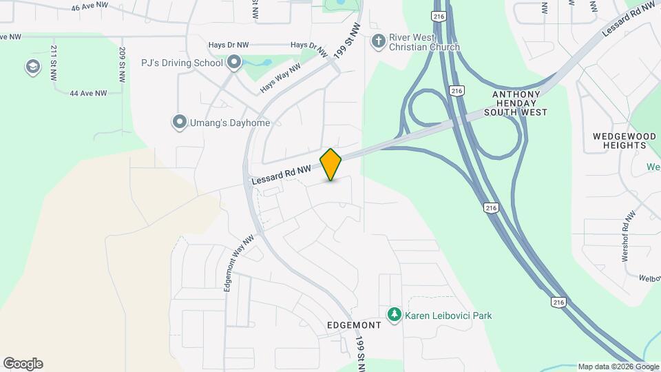 1360 Erker Cres NW Map and Location Details