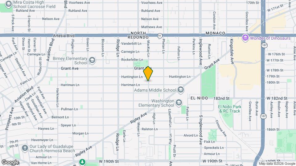 2323 Harriman Ln Map and Location Details