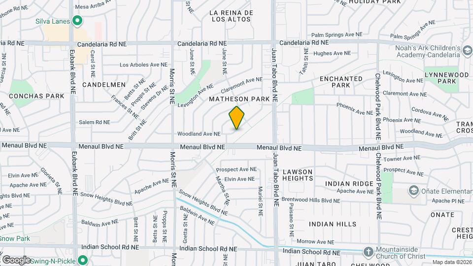 10912 Woodland Ave NE Map and Location Details