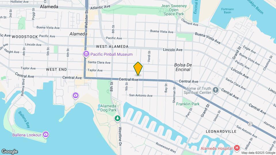 935 Central Ave Map and Location Details