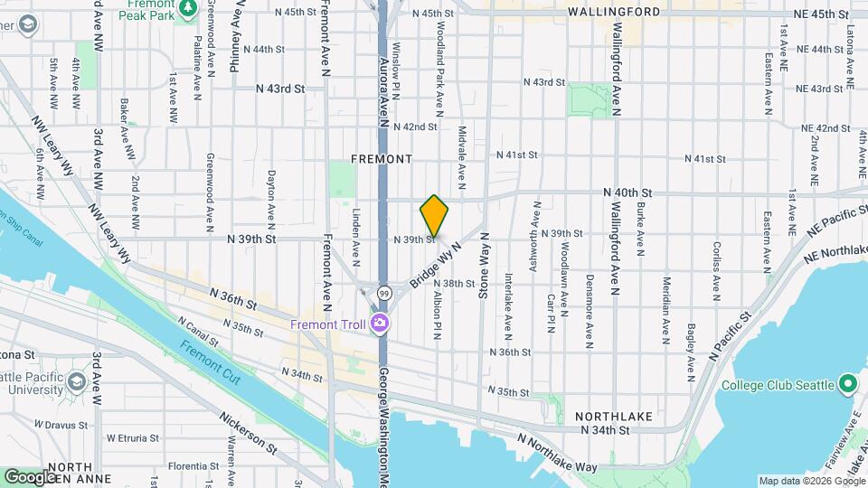 3841 Woodland Park Ave N Map and Location Details