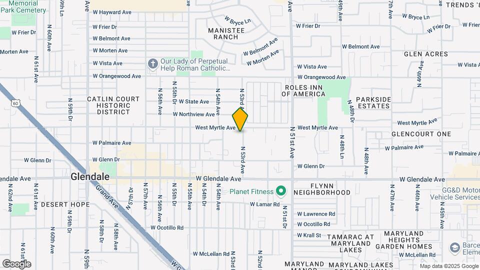 7154 N 53rd Ave Mapa y Detalles de la Ubicación