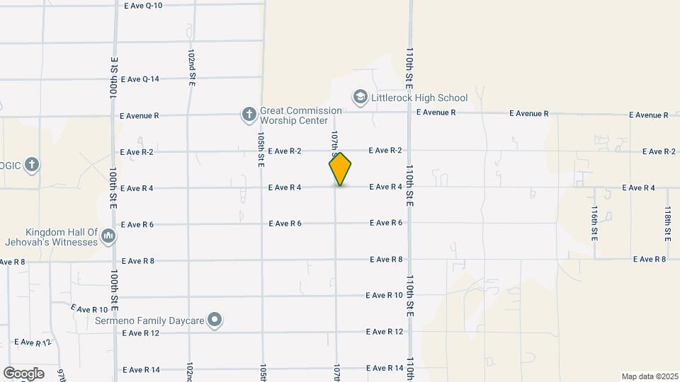 10708 E Avenue R4 Map and Location Details