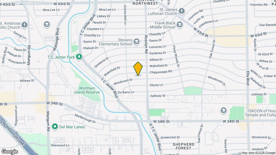 1826 Woodcrest Dr Map and Location Details