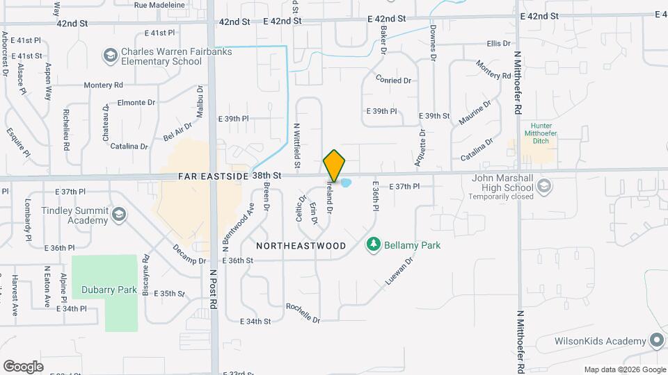 3747 Ireland Dr Map and Location Details