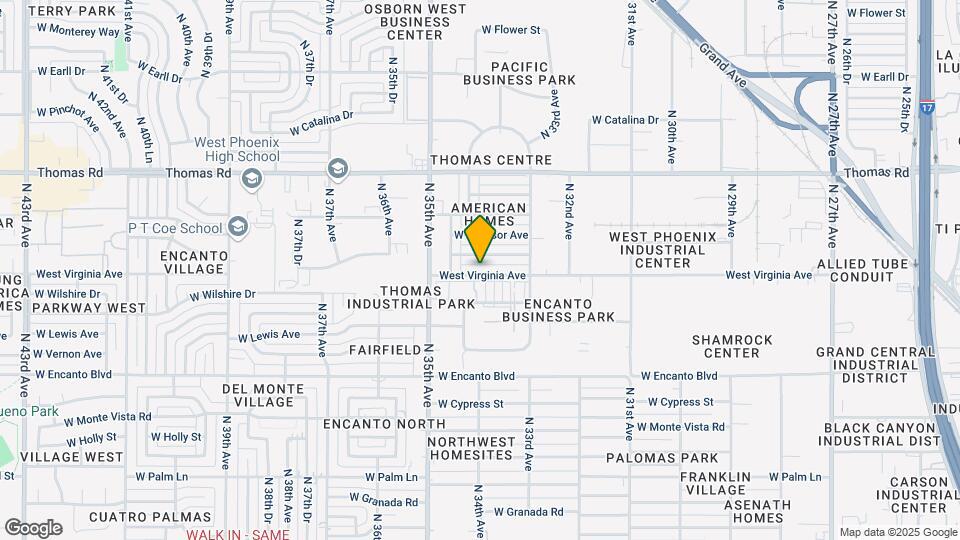 3350 W Virginia Ave Mapa y Detalles de la Ubicación