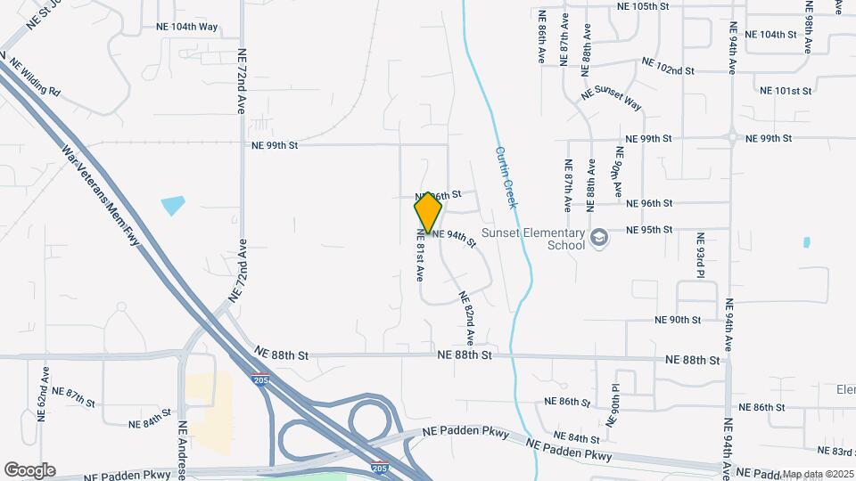 9313 NE 81st Ave Map and Location Details