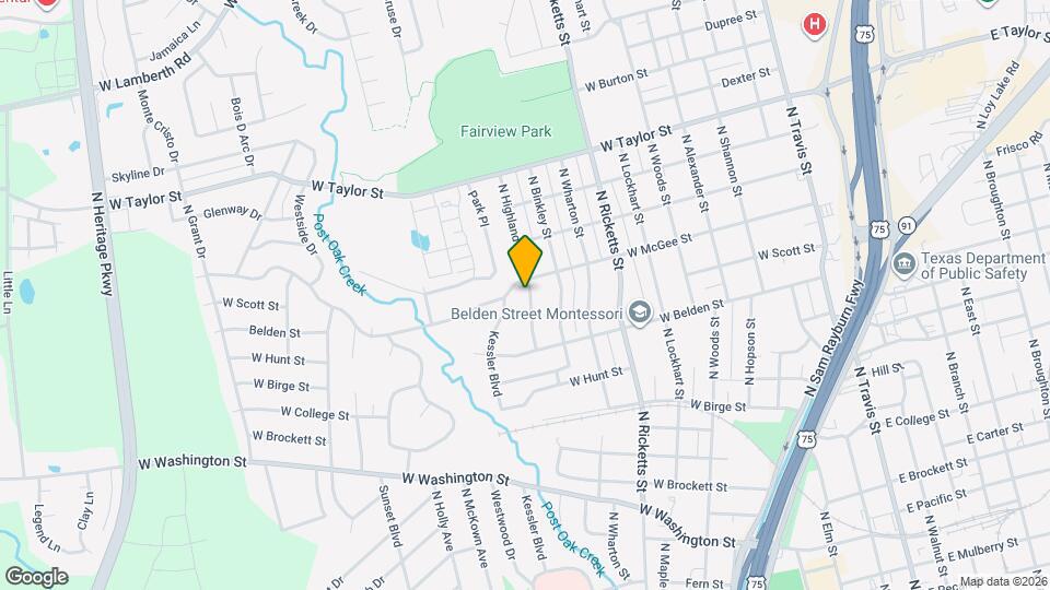 1512 N Highland Ave Map and Location Details